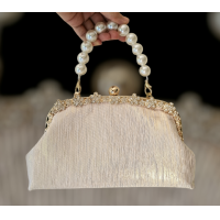 ราคา กระเป๋าถือสายมุก กระเป๋าสะพายออกงาน พร้อมส่ง (19273541905)