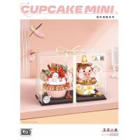 ราคา LOZ มินิบล็อก Cup Cake Mini มีให้เลือก 2 คู่ Biscuit Bear Cake Strawberry Pig Cake รหัส 1755 1756 (19379511269)
