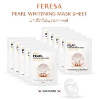 ราคา FERESA PEARL WHITENING MASK SHEET 10 ชิ้น แผ่นมาส์กหน้า ไข่มุกเกาหลี (15364843905)