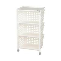 ราคา HomePro ชั้นวางของ 3 ชั้น มีล้อ 42 8x33 5x79 3 ซม สีขาว แบรนด์ DKW (18692092464)