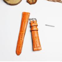 ราคา สายนาฬิกาหนังจระเข้แท้ Genuine leather crocodile งานไทย งานแฮดเมด ไซร์ 22 MM รับประกันสินค้า ไม่แท้ยินดีคืนเงิน แถมตัวสบริงสาย (19526035715)