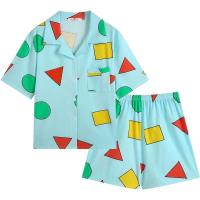 ราคา ส่งฟรี ชุดนอน ชุดนอนชินจัง เนื้อผ้าคอตตอนใส่สบาย ใส่แล้วผ้าไม่ยับ (21429793564)