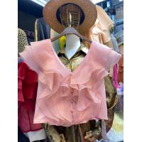 ราคา พร้อมส่ง12สี เสื้อสไตล์ไฮโซแต่งระบายด้านหน้ามีกระดุมมุก เสื้อระบายผ้าเเก้วเกาหลีเนื้อผ้านุ่ม เสื้อออกงานไฮไซหรูหรา (21569178008)