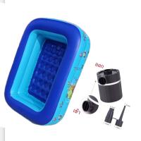 ราคา สระน้ำเป่าลม 120 ซม 2ชั้น ขนาด 120cm x90cm x35cm ยาว 1 2ม กว้าง90ซม สูง35ซม (21452419412)