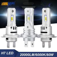 ราคา ANMINGPU 2ชิ้นหลอดไฟไฟหน้ารถมอเตอร์ไซค์แบบ LED H7 20000LM 80W 1 1เทอร์โบไฟฉายคาดศีรษะขนาดเล็กพร้อมพัดลมไฟหน้ารถหลอดไฟ6000K สีขาว12V (20071888995)