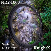 ราคา KnightX ND2 1000 variable Neutral Density Adjustable ND2 TO ND1000 ND400 ND4 ND8 ND16 ND32 Camera Lens Filter 49mm 52mm 55mm 58mm 62mm 67mm 72mm 77mm For canon eos sony nikon 200d d3300 set 700d 50d d