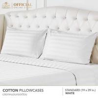 ราคา Luxury หมอนโรงแรม 6 ดาว ปลอกหมอนคอตตอน Standard 19x29นิ้ว สีขาว (4378892822)