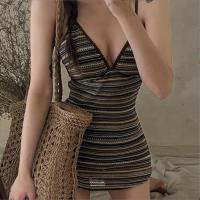 ราคา CODD ชุดว่ายน้ําวันพีช แบบคล้องคอ ลายทาง สไตล์เกาหลีวินเทจ สําหรับผู้หญิงvbntdxbnt (21635988034)