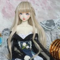 ราคา New Arrival 60cm Dolls Wig with Bangs Gray Long Curly Hair Wig for 1 3 1 4 Bjd Doll Girls Dress Up Toy Accesoories (19858302878)