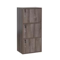 ราคา ชั้นวางของเอนกประสงค์ ชั้นวาง 3 ช่อง 3 ประตู มีกุญแจล็อค (14598088169)