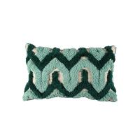 ราคา Green Tufted Cushion Cover 45x45cm 30x50cm Square Geometric Boho Style Pillow Case Throw Pillow Cover Handmade Home Decorative for Sofa Bed Living Room Bedroom Xmas Gift (19434882862)