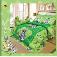 ราคา Satin x Tom Jerry ทอม แอนด์ เจอรี่ย์ ผ้าปูที่นอน ไม่รวมผ้านวม ขนาด 3 5 5 6 ฟุต (18822649500)
