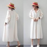 ราคา พร้อมส่ง เดรสเชิ้ตแขนยาว คอปกสาวอวบ Free size 36 52 นิ้ว ใส่ได้ ใส่สวย หน้าผ้า 52 นิ้ว ผ้าด็อบบี้พิมพ์ลาย (21409521089)