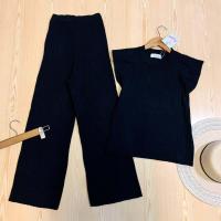 ราคา ชุดเซ็ท 2 ชิ้นขายาว เซ็ทไหมพรมขายาว เสื้อแขนกุดคอกลม งานผ้าร่อง ป้าย IMPRESS (21139661134)