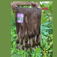ราคา แฮร์พีช hairpiece แฮร์พีช calawigs ชิ้นหนาพิเศษไหมด้านเหมือนผมจริง แฮร์พีชปลายลอน รหัส T690 กว้าง28cm ยาว60cm (7148012456)