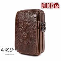 ราคา AWK โทรศัพท์มือถือกระเป๋าเข็มขัดหนังสวมใส่เข็มขัด 5 56 นิ้วมินิเข็มขัดกระเป๋าหนังวัวย้อนยุคลายจระเข้กระเป๋าเข็มขัด HQB 121 (2039014502)