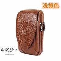 ราคา AWK โทรศัพท์มือถือกระเป๋าเข็มขัดหนังสวมใส่เข็มขัด 5 56 นิ้วมินิเข็มขัดกระเป๋าหนังวัวย้อนยุคลายจระเข้กระเป๋าเข็มขัด HQB 121 (2039014503)