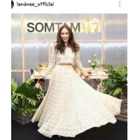 ราคา ป้าย Love lady เซท 2 ชิ้นเสื้อลูกไม้แขนยาว มาคู่กับกระโปรงแสนสวยบุซับอย่างดี (19131607847)