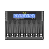 ราคา Yonii ALL8ชิ้นแบตเตอรี่1 2V NI MH AA2800mAh AAA ชาร์จไฟได้ถ่าน AA 3A NiMH แบตเตอรี่2A AAA พร้อมที่ชาร์จแบตเตอรี่8ช่อง 3 7V LCD Battery Charger (21651678485)