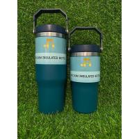 ราคา H2 แก้วมีหูหิ้ว หูจับ แก้วเก็บอุณหภูมิ แก้วสแตนเลส 304 ใหม่ พร้อมส่งจาก กทม (19513158660)