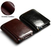 ราคา Manbang ผู้ชายกระเป๋าสตางค์หนังวัวแท้ผู้ชายกระเป๋าสตางค์พับผู้ถือบัตรกระเป๋าสตางค์ (1542152294)