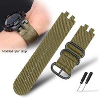ราคา Nylon Modified Watchband For Casio PRW 3000 PRW3000 3100 6000 6100Y PROTREK Waterproof Outdoor Sports Watch Belt Strap Bracelet (18321948319)
