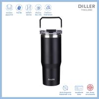 ราคา Diller Thermo Tumbler 900ml MLH9168 แก้วเก็บความเย็น ร้อน 24ชม สแตนเลส 2ชั้นพร้อมฉนวนสูญญากาศเก็บเย็น 24 ชม แก้วเก็บอุณหภูมิ แก้วเก็บความร้อน แก้วน้ำพกพา แก้วเก็บเย็น แก้วเก็บเย็น24ชม กระติกเก็บเย็น W