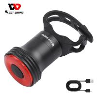 ราคา ไฟการขี่มอเตอร์ไซค์ตะวันตกแบบชาร์จไฟได้ IPX6กันน้ำไฟท้ายจักรยานอัจฉริยะตรวจจับเบรครถยนต์ขี่จักรยานเตือนด้านหลังไฟอุปกรณ์รถจักรยาน (19416458274)