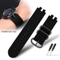 ราคา Nylon Modified Watchband For Casio PRW 3000 PRW3000 3100 6000 6100Y PROTREK Waterproof Outdoor Sports Watch Belt Strap Bracelet (19703924886)