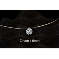 ราคา 1ct Moissanite Diamond S925 Sterling Silver Invisible Transparent Fishing Line Clavicle Chain Necklace Women 39s Jewelry (18506932816)