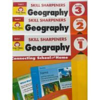 ราคา Evan Moor Skill Sharpeners Geography PreK Grade K Grade 1 Grade 2 Grade3 (19584998092)
