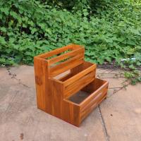 ราคา ชั้นวางขวด ชั้นวางเครื่องปรุง ชั้นวางขวดน้ำ 3 ชั้น ไม้สักแท้ (3164686168)