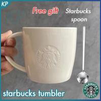 ราคา แก้วสตาร์บัคทรงช้อนแก้วเซรามิกสีขาวแบบคลาสสิกสำหรับเป็นของขวัญฟรีแก้วกาแฟโลโก้นูนลายเทพธิดาถ้วยคู่355 473มล (10507554669)