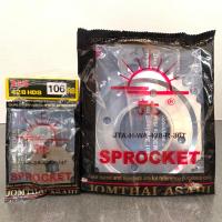 ราคา สเตอร์จับคู่ครบชุดเวฟแท้พระอาทิตย์ โซ่ DID เบอร์ 428 ข้อหนา ใส่รถมอเตอร์ไซค์ wave 100s wave110i เก่า กับ wave125 (21561286195)