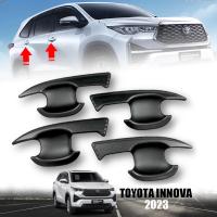 ราคา ครอบมือจับประตู เบ้ารองมือเปิดประตู รุ่น โตโยต้า อินโนว่า ซีนิกซ์ TOYOTA INNOVA ZENIX ปี 2023 2024 สีดำด้าน (20469154885)