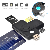 ราคา Actual Smart USB Card Reader Tax Bank Card ID Card SIM IC ATM ID CAC Smart Card Reader (21495859630)