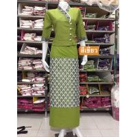 ราคา ชุดผ้าฝ้ายไทยล้านนา ชุดเจ้านาง ชุดผ้าฝ้ายพื้นเมืองชุดไทยประยุกต์ (10741698082)