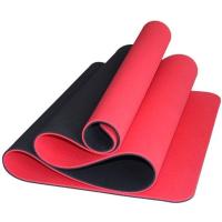 ราคา เสื่อโยคะ Yoga mat เสื่อโยคะ เสื่อโยคะกันลื่น TPE หนา 6 มิล ขนาด 183x61 cm สีทูโทน คุณภาพสูง แถมสายรัดเสื่อ (18806574118)