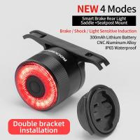 ราคา ROCKBROS IPx6เบรครถยนต์อัจฉริยะสำหรับจักรยานอุปกรณ์ชาร์จไฟ LED รถจักรยานไฟท้ายจักรยานไฟท้าย Q5 (17591115691)