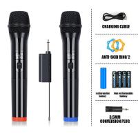 ราคา พร้อมส่ง ไมค์ ไมค์โครโฟน ปรับความถี่ได้ ไมค์ลอย คู่ ไมโครโฟน ไมค์ไร้สาย ไมโครโฟนไร้สาย Wireless Microphone (20724025691)