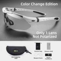 ราคา ROCKBROS Cycling Glasses Photochromic Bicycle Sports Sunglasses Men Women UV400 MTB Road Bike Goggles Ultralight Outdoor Eyewear (17058102835)