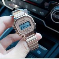 ราคา นาฬิกา ผู้หญิง Casio รุ่นจิวหน้าเล็ก มาใหม่ สายสเเตนเลส มีหลายสีหลายเเบบให้เลือก รุ่น B640WC 5A ตั้งเวลาให้ เเถมฟรีกล่องพร้อมถุงกระดาษ (14303536644)