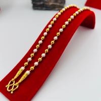 ราคา สร้อยคอไข่ปลาสลับทราย ชุบทอง24K สวย ทน ไม่ดำ ไม่คัน 2 สลึง 1บาท 2บาท (21010814059)