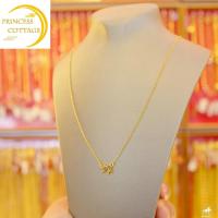 ราคา สร้อยอิตาลี ทองคำแท้ 18K สร้อยคอทองคำแท้ครึ่งสลึง ลายโซ่โอ หนัก 1 9 กรัม ทองคำแท้ 96 5 ขายได้ (21474288311)