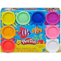 ราคา Play Doh 8 Pack Neon Rainbow Non Toxic Modeling Compound with 8 Colours (21459534827)