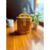 ราคา กระปุกออมสินรูปทรงถังข้าวสารทำจากไม้สักแท้ (13746447654)