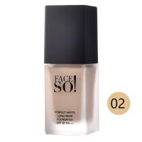ราคา เฟสโซ เพอร์เฟค แมทท์ ลองแวร์ ฟาวเดชั่น ครีมรองพื้น เนื้อแมท ควบคุมความมัน FACE SO Perfect Matte Long Wear Foundation SPF30PA 20ml (11669217472)