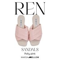 ราคา REN BASIC รองเท้าแตะสายหน้าไขว้ หนัง pu นุ่มนิ่ม (21237474797)