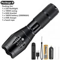 ราคา Alonefire G700ไฟฉายCree XML T6 Ledอลูมิเนียมกันน้ำซูมแคมป์ไฟฉายไฟฉุกเฉินAAA 18650 (21495058578)