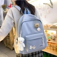 ราคา MUJI นักเรียนวิทยาลัยภาษาญี่ปุ่นกระเป๋าเป้สะพายหลังสีทึบรุ่นเกาหลีนักเรียนมัธยมกระเป๋านักเรียนโรงเรียนหญิงวิทยาลัย Fengsen กระเป๋าเป้เรียบง่าย (18560406126)